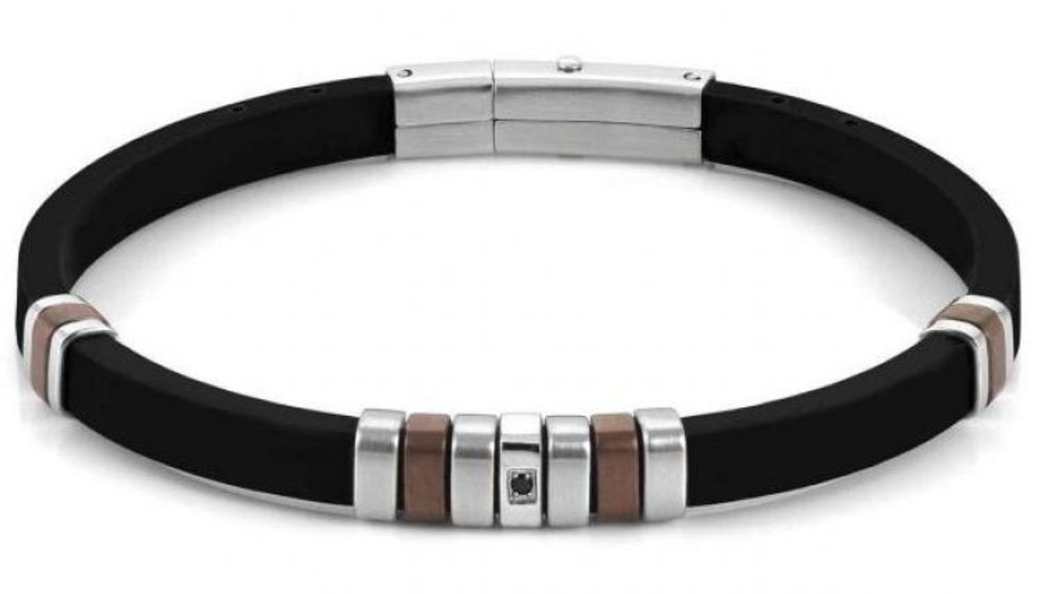 Bransoletka męska Nomination kauczuk z dodatkiem brązu 028805 028 ✓Biżuteria męska w Sklepie z Biżuterią zegarki-diament.pl✓ Piękne i Eleganckie Bransoletki dla chłopaka.jpg